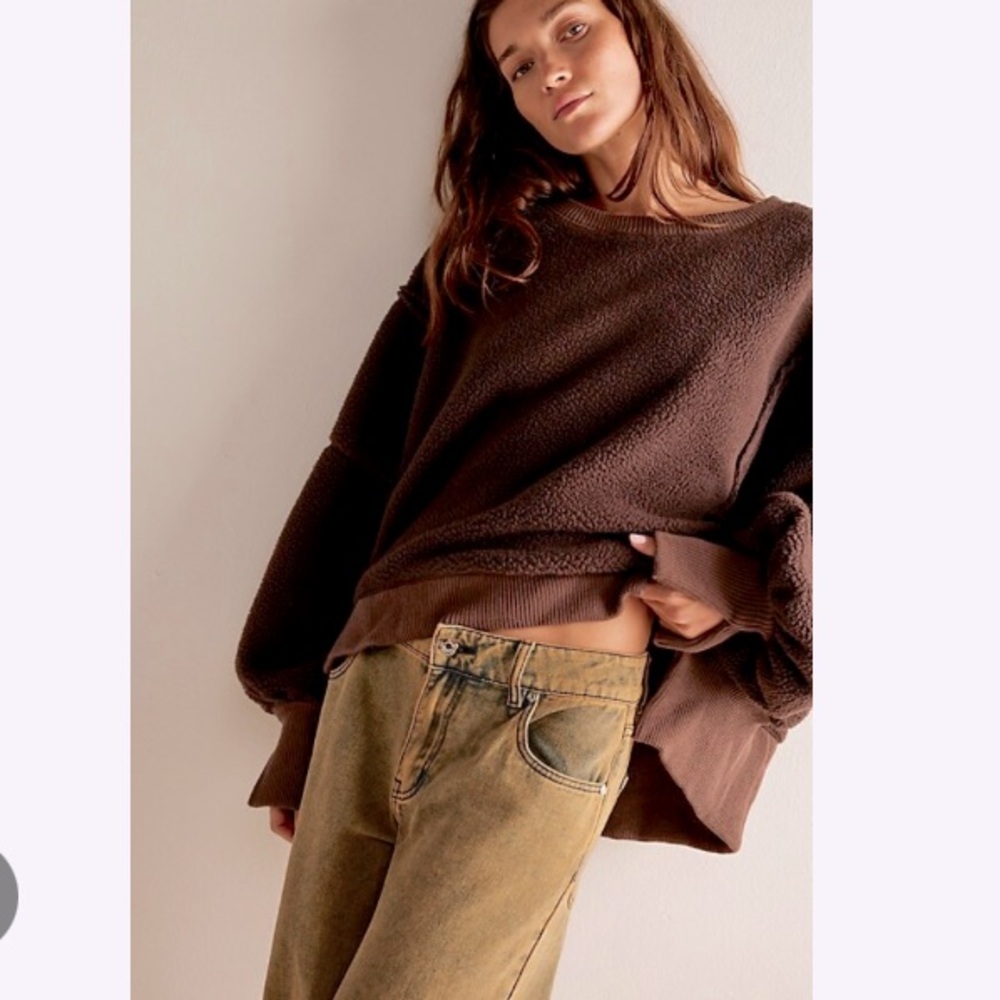 Free People Cozy Camden Pullover Sz S NEW